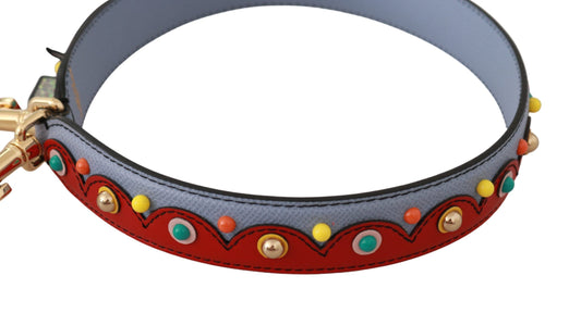 Dolce & Gabbana Blue Handbag Accessory Leather Shoulder Strap Curated Luxury Accessories by Orvyn