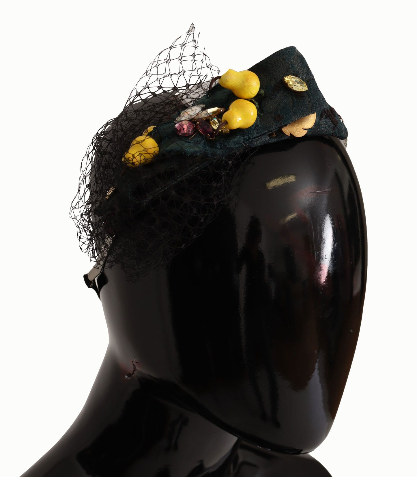Dolce & Gabbana Purple Crystal Diadem Headband Lemons Sicily Tiara Curated Luxury Accessories by Orvyn