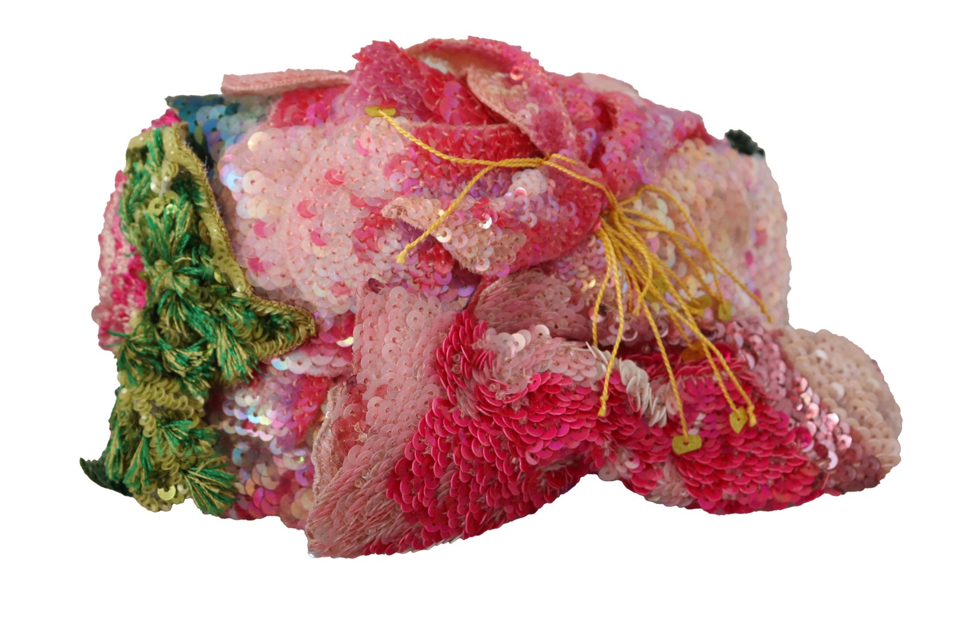 Dolce & Gabbana Multicolor Sequined Lurex Black Hair Headband Curated Luxury Accessories by Orvyn