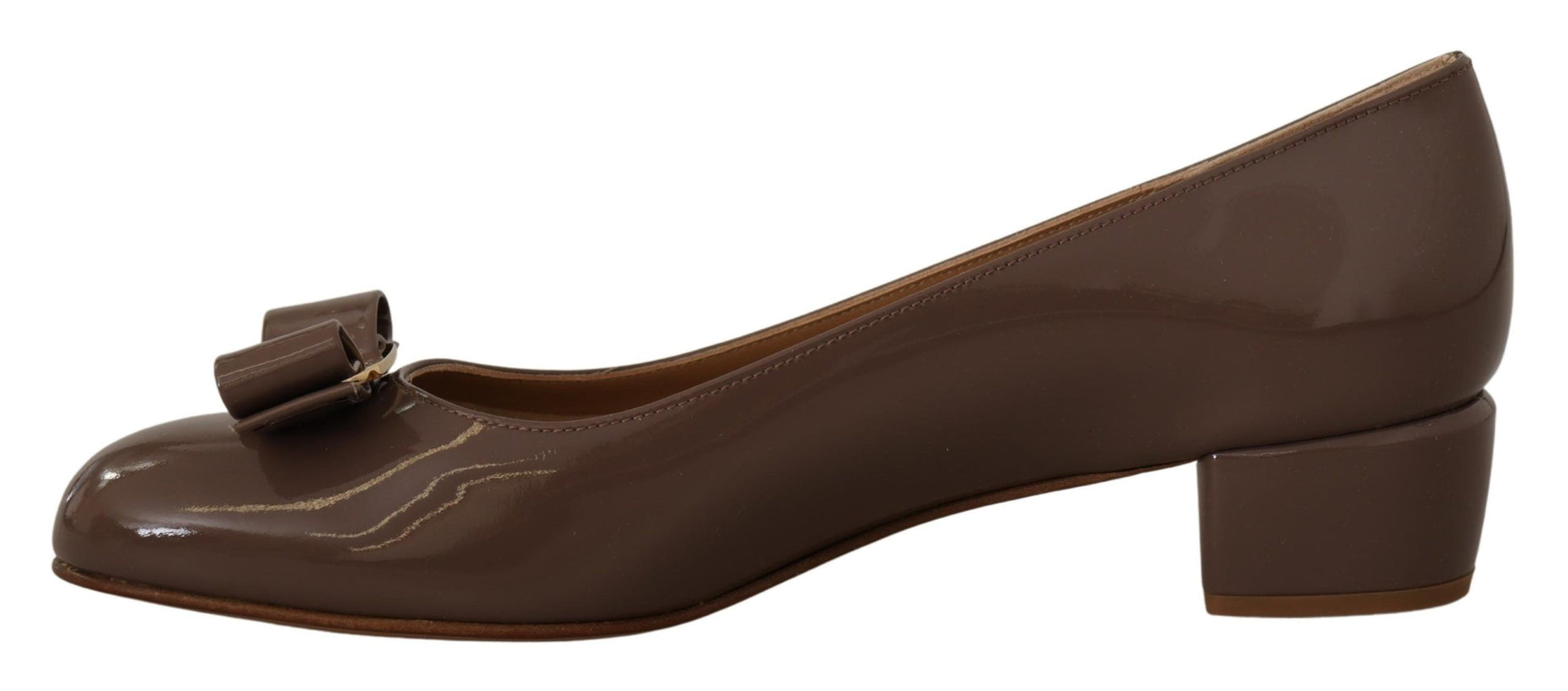 Salvatore Ferragamo Brown 'City' Pumps braun