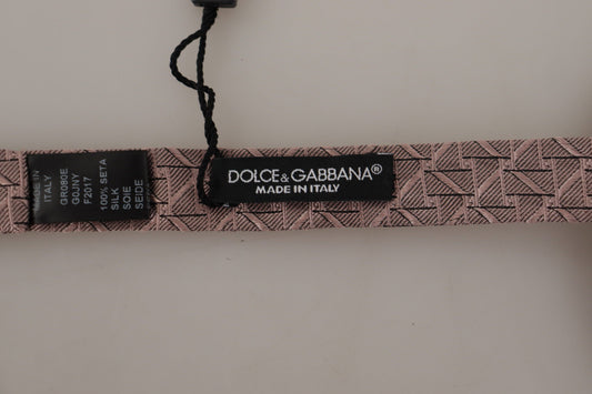 Dolce & Gabbana Gray Fantasy Print Adjustable Neck Papillon Bow Tie Curated Luxury Accessories by Orvyn