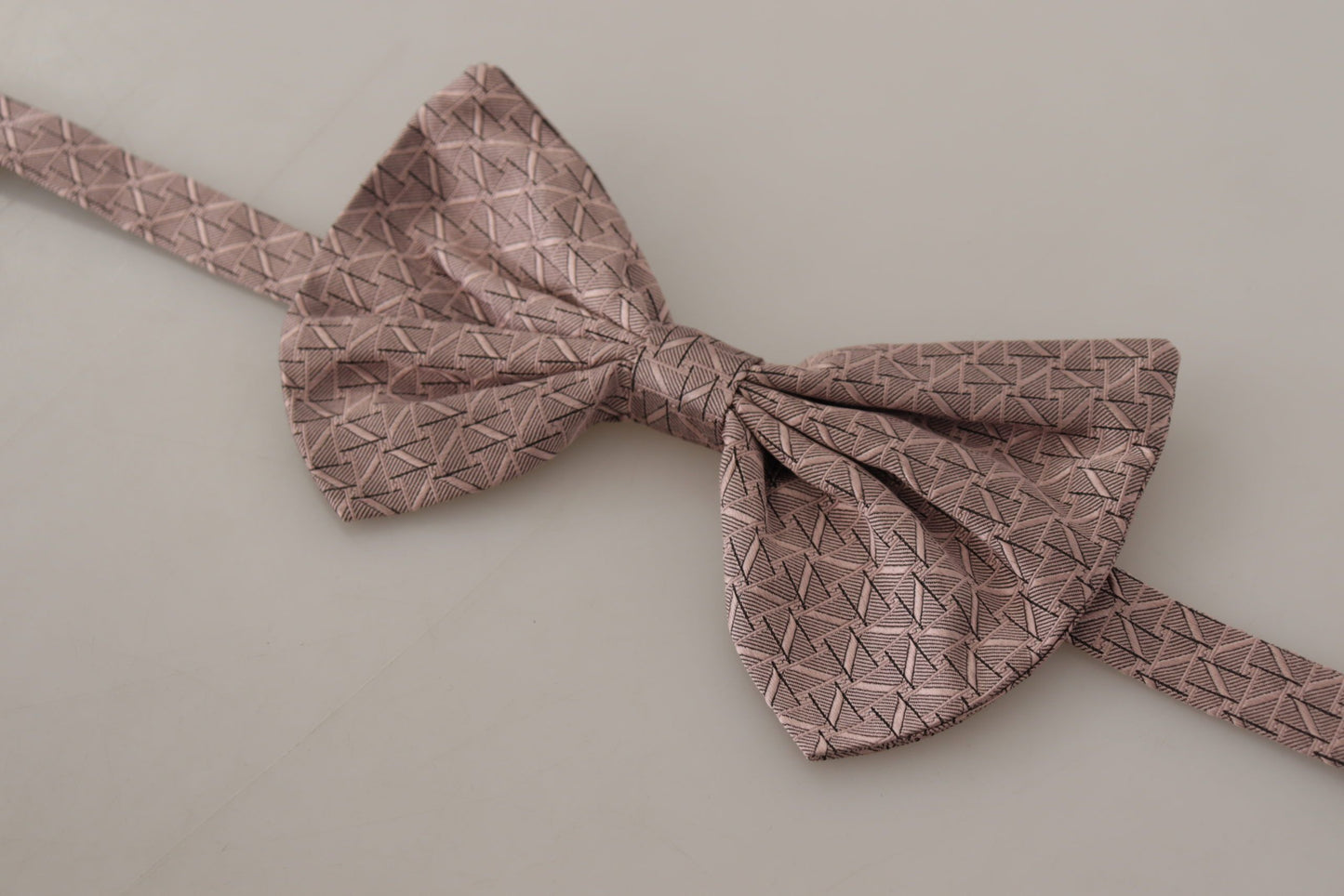 Dolce & Gabbana Gray Fantasy Print Adjustable Neck Papillon Bow Tie Curated Luxury Accessories by Orvyn