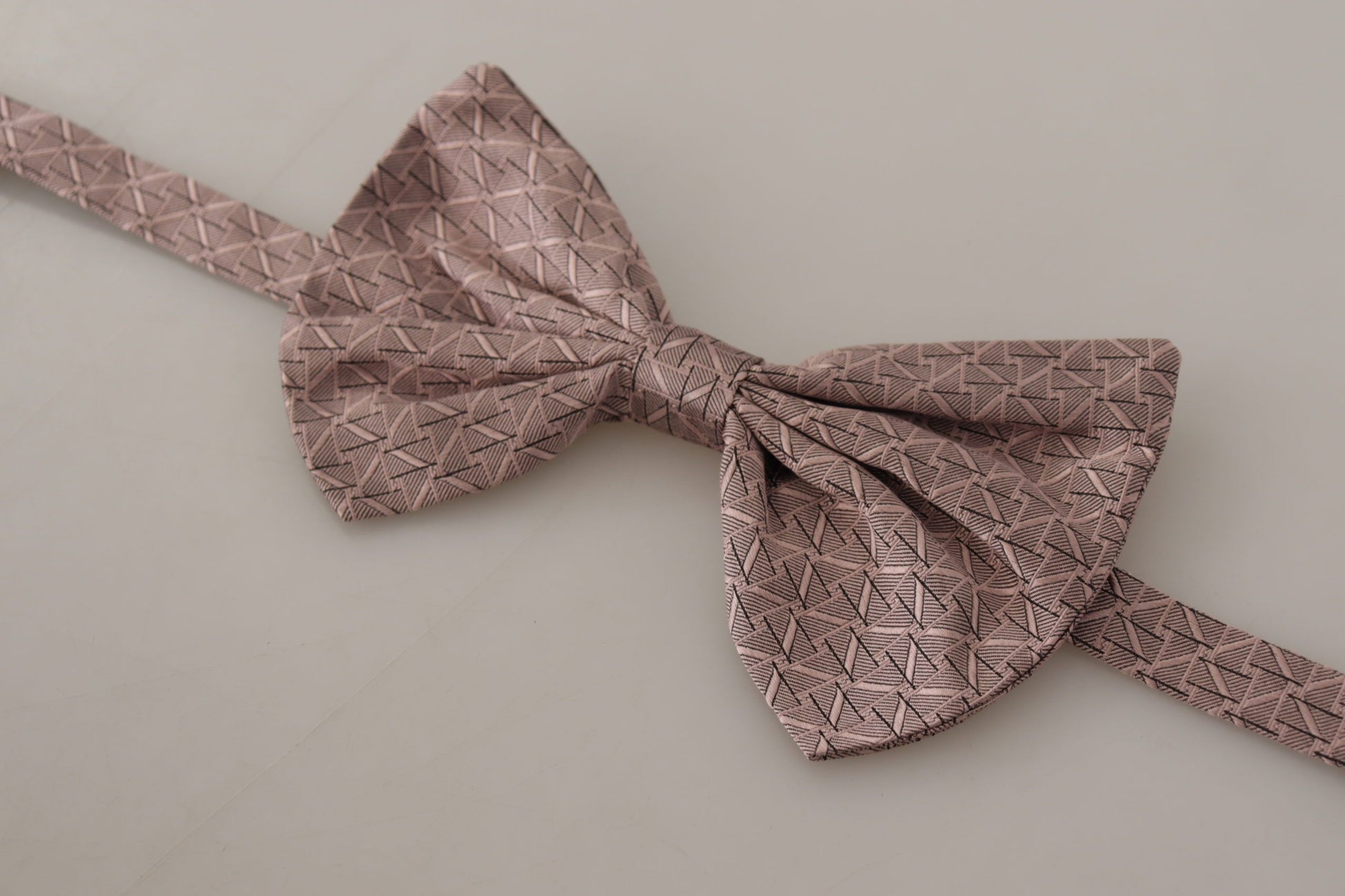 Dolce & Gabbana Gray Fantasy Print Adjustable Neck Papillon Bow Tie Curated Luxury Accessories by Orvyn