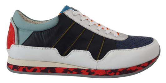 Dolce & Gabbana Multicolor Leather Sport Low Top Sneakers Curated Luxury Accessories by Orvyn