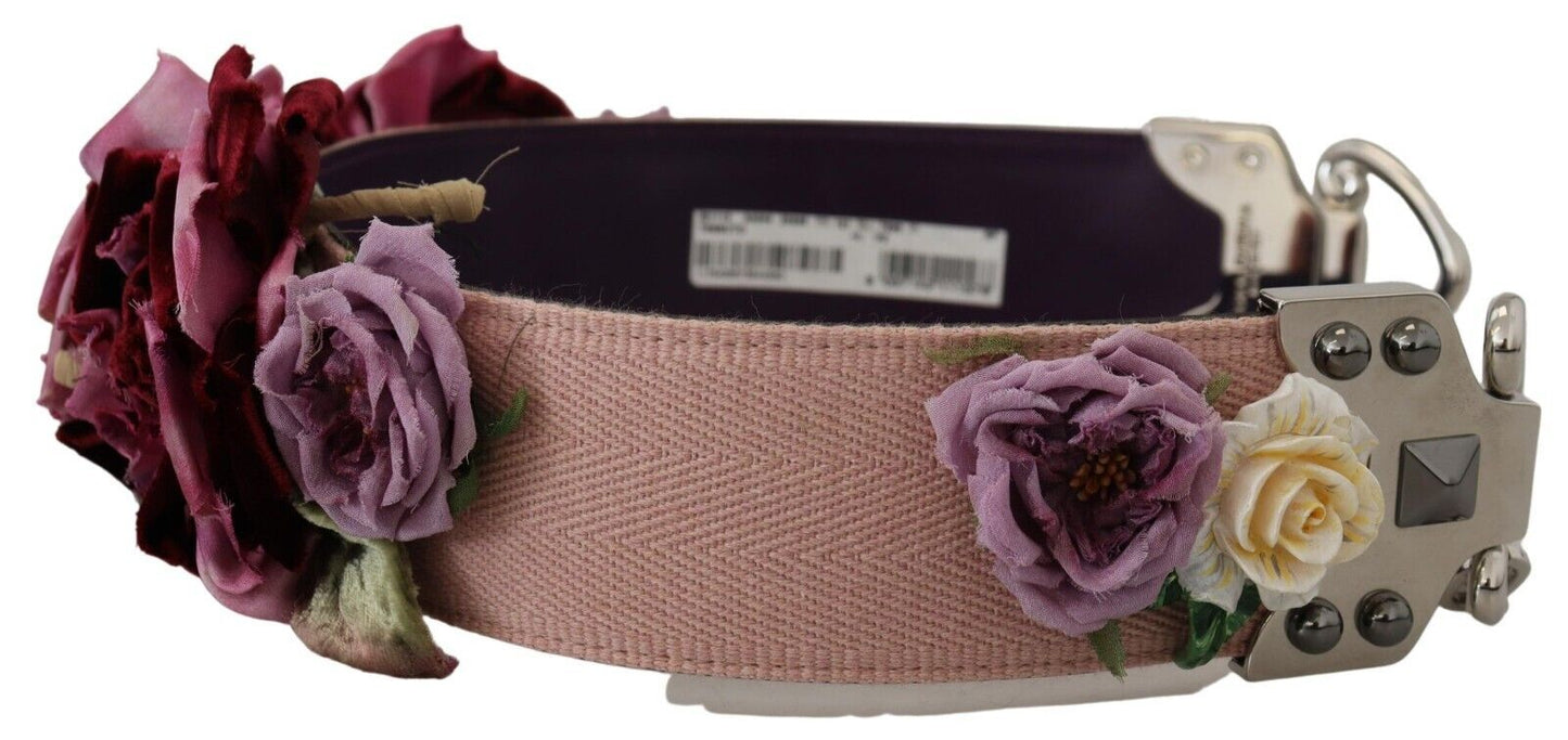 Dolce & Gabbana Multicolor Floral Appliques Metal Shoulder Strap Curated Luxury Accessories by Orvyn