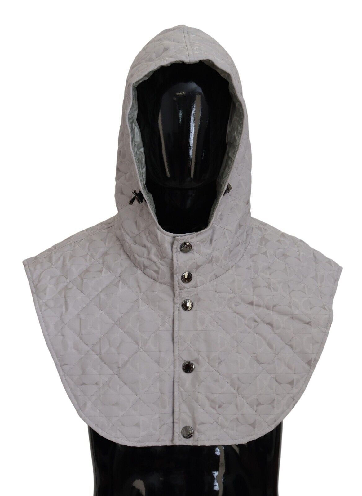 Dolce & Gabbana White Quilted Whole Head Wrap One Size Nylon Hat Curated Luxury Accessories by Orvyn