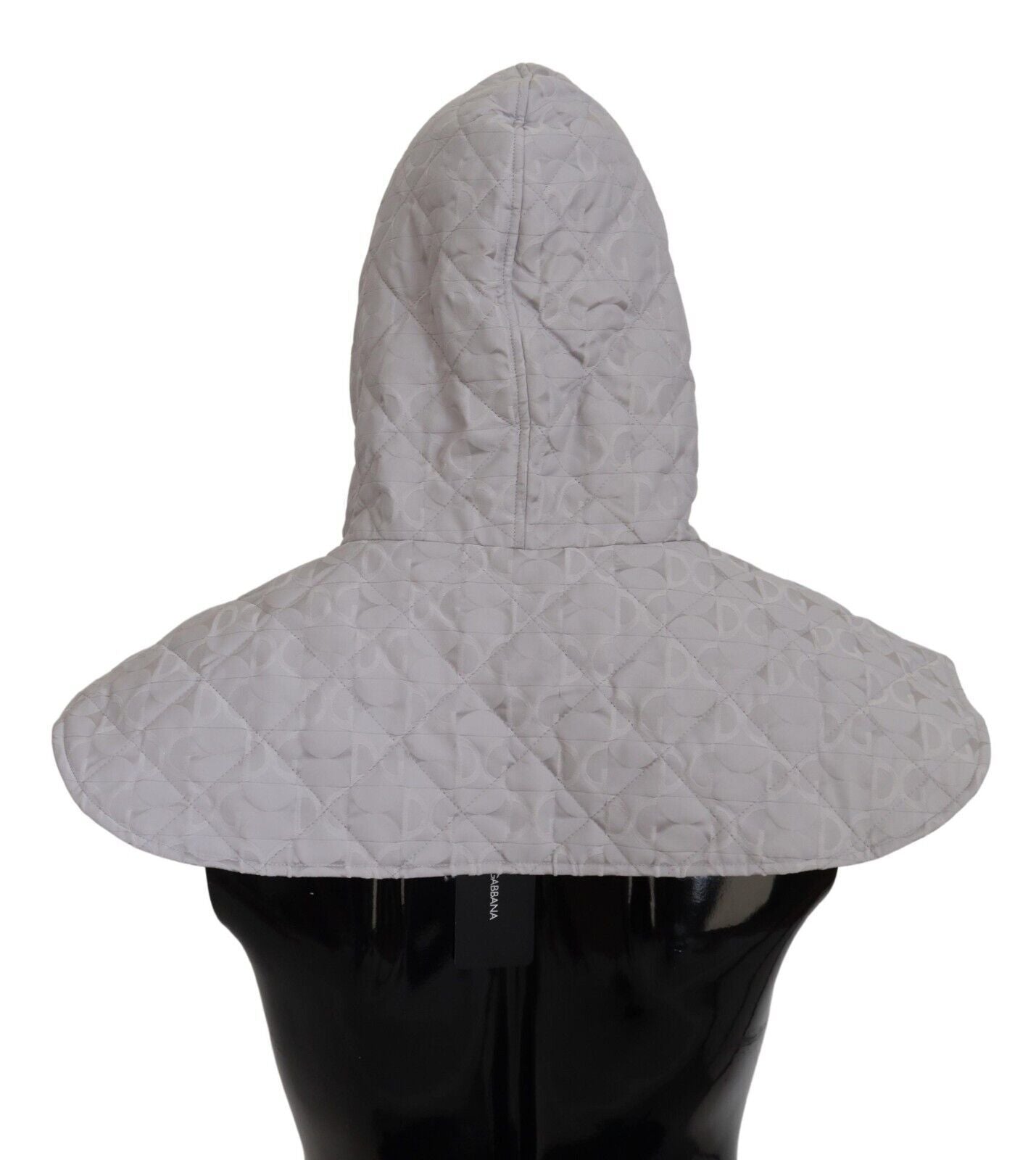 Dolce & Gabbana White Quilted Whole Head Wrap One Size Nylon Hat Curated Luxury Accessories by Orvyn