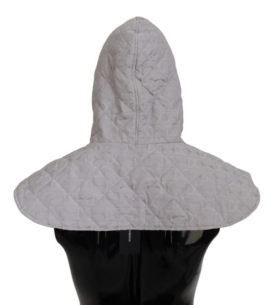 Dolce & Gabbana White Quilted Whole Head Wrap One Size Nylon Hat Curated Luxury Accessories by Orvyn