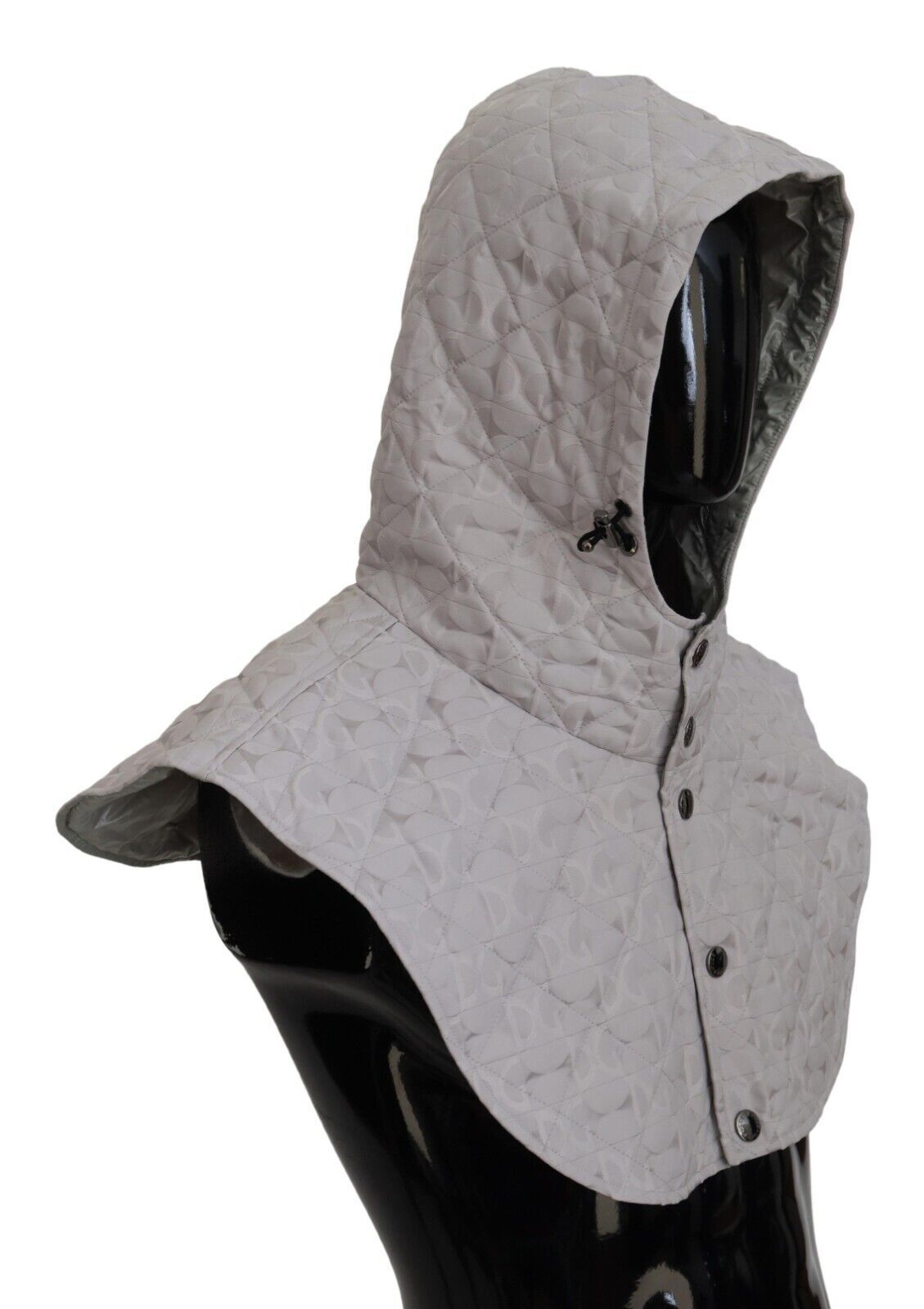 Dolce & Gabbana White Quilted Whole Head Wrap One Size Nylon Hat Curated Luxury Accessories by Orvyn
