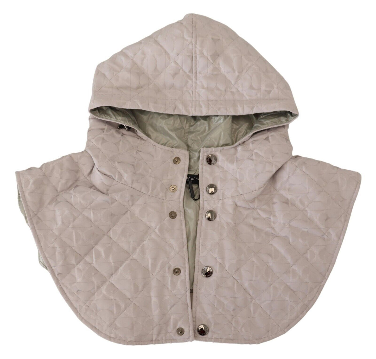 Dolce & Gabbana White Quilted Whole Head Wrap One Size Nylon Hat Curated Luxury Accessories by Orvyn