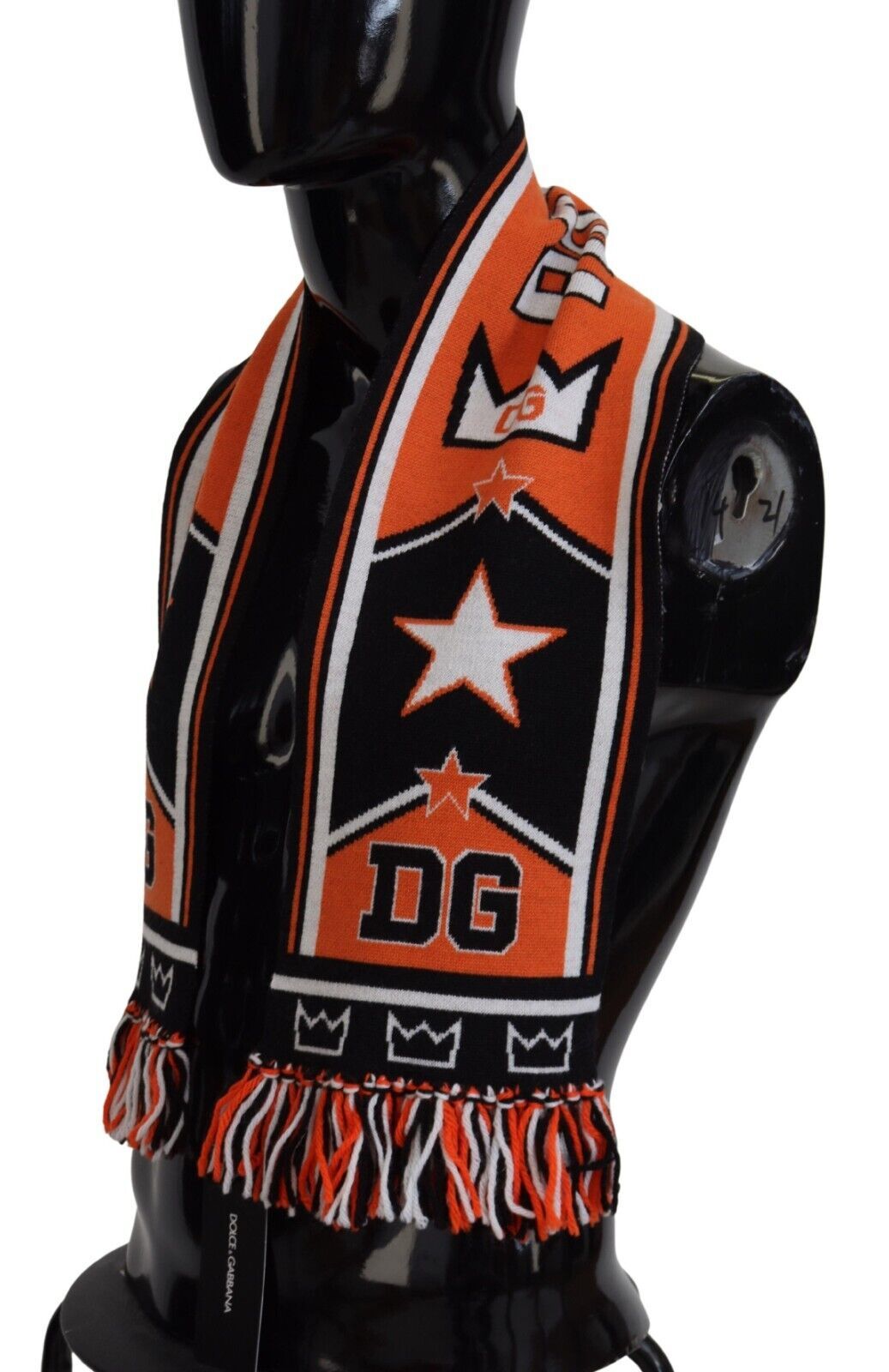 Dolce & Gabbana Multicolor DG Logo Printed Men Neck Wrap Shawl Scarf Curated Luxury Accessories by Orvyn
