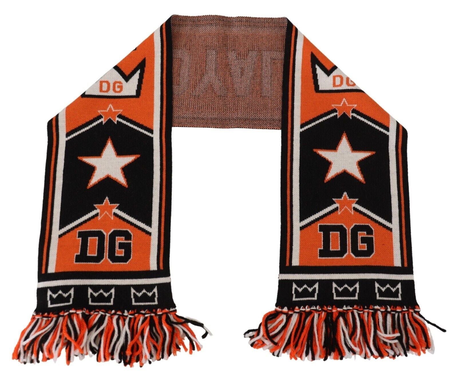 Dolce & Gabbana Multicolor DG Logo Printed Men Neck Wrap Shawl Scarf Curated Luxury Accessories by Orvyn