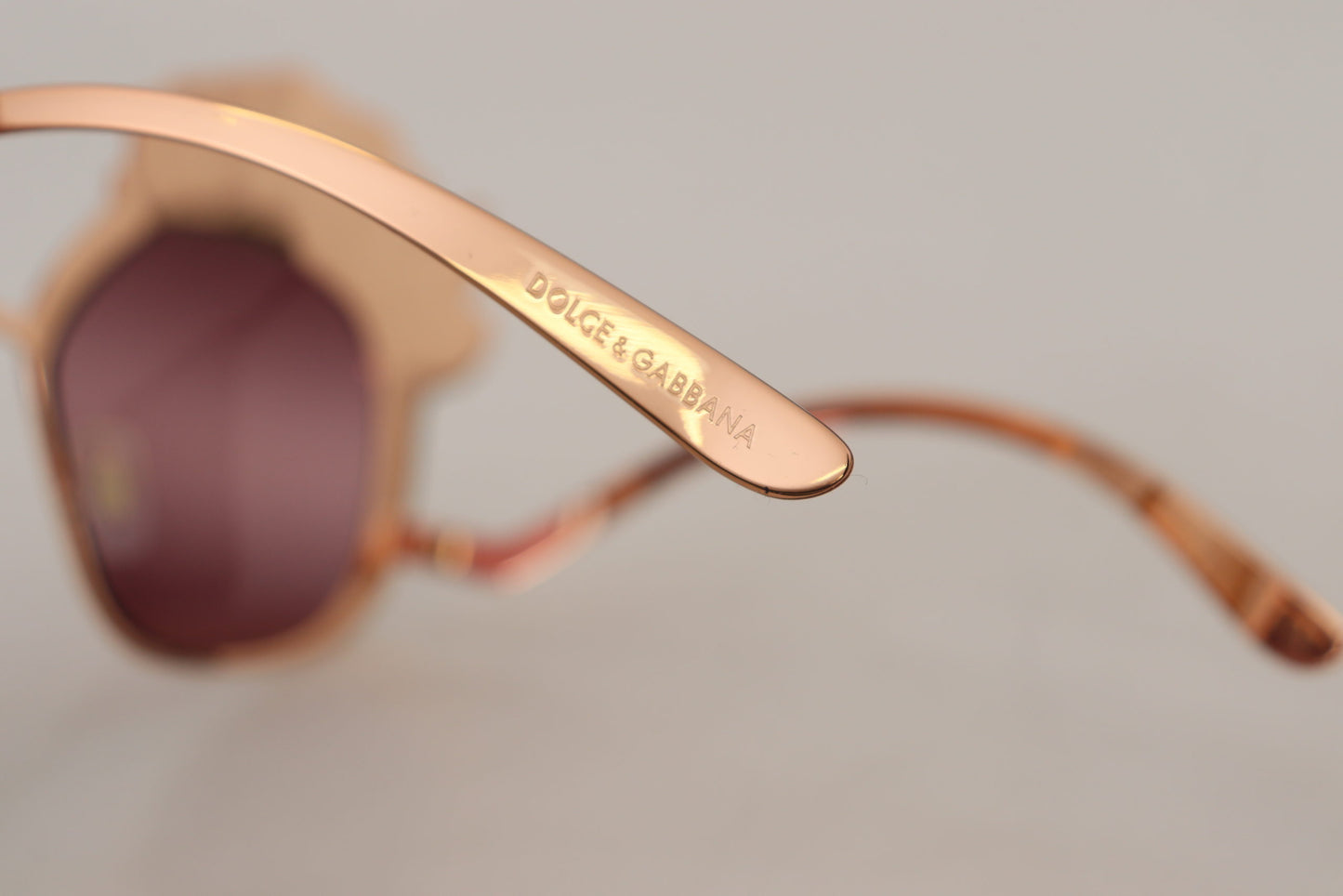 Dolce & Gabbana Pink Gold Rose Sequin Embroidery DG2202 Sunglasses rosa