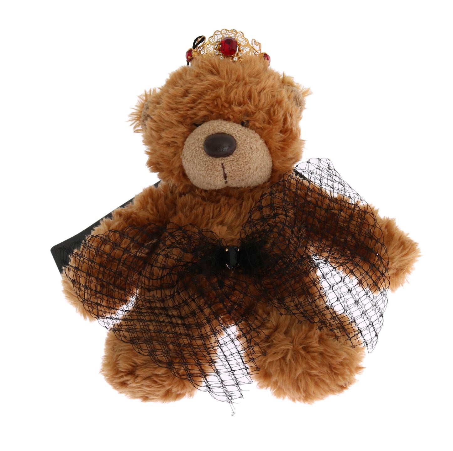 Dolce & Gabbana Teddy Bear Gold Crystal Crown Tiara Diadem Hair Band Curated Luxury Accessories by Orvyn