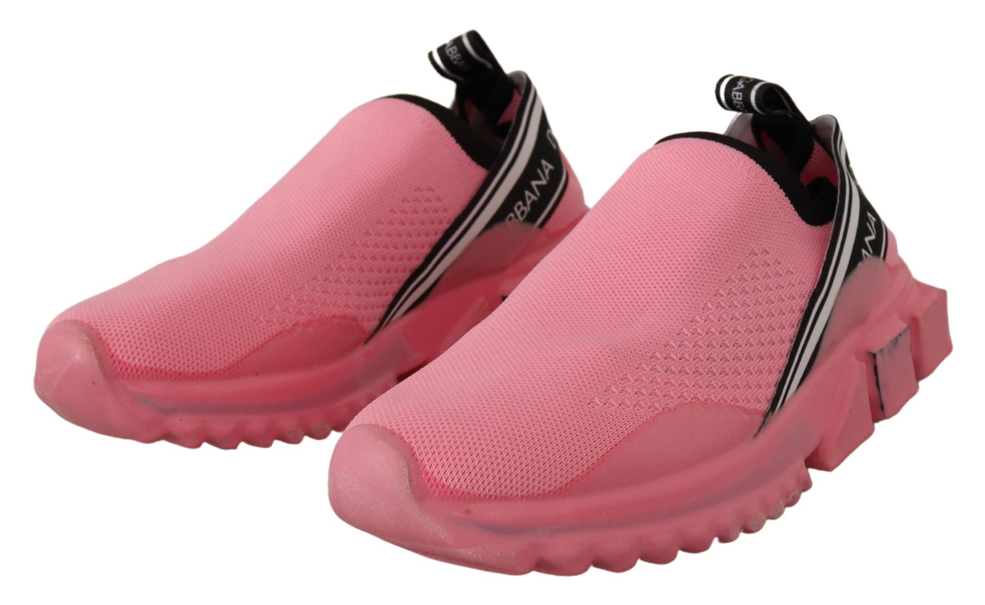 Dolce & Gabbana Pink Low Top Slip On Casual Sorrento Sneakers Curated Luxury Accessories by Orvyn