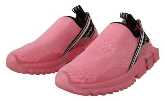 Dolce & Gabbana Pink Low Top Slip On Casual Sorrento Sneakers Curated Luxury Accessories by Orvyn