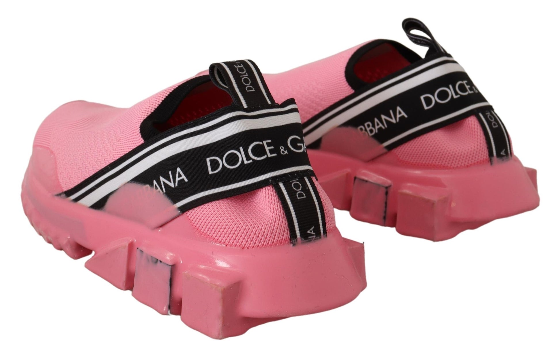 Dolce & Gabbana Pink Low Top Slip On Casual Sorrento Sneakers Curated Luxury Accessories by Orvyn