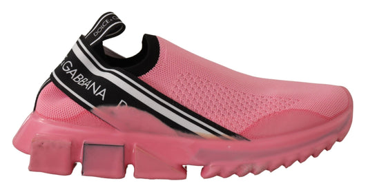 Dolce & Gabbana Pink Low Top Slip On Casual Sorrento Sneakers Curated Luxury Accessories by Orvyn