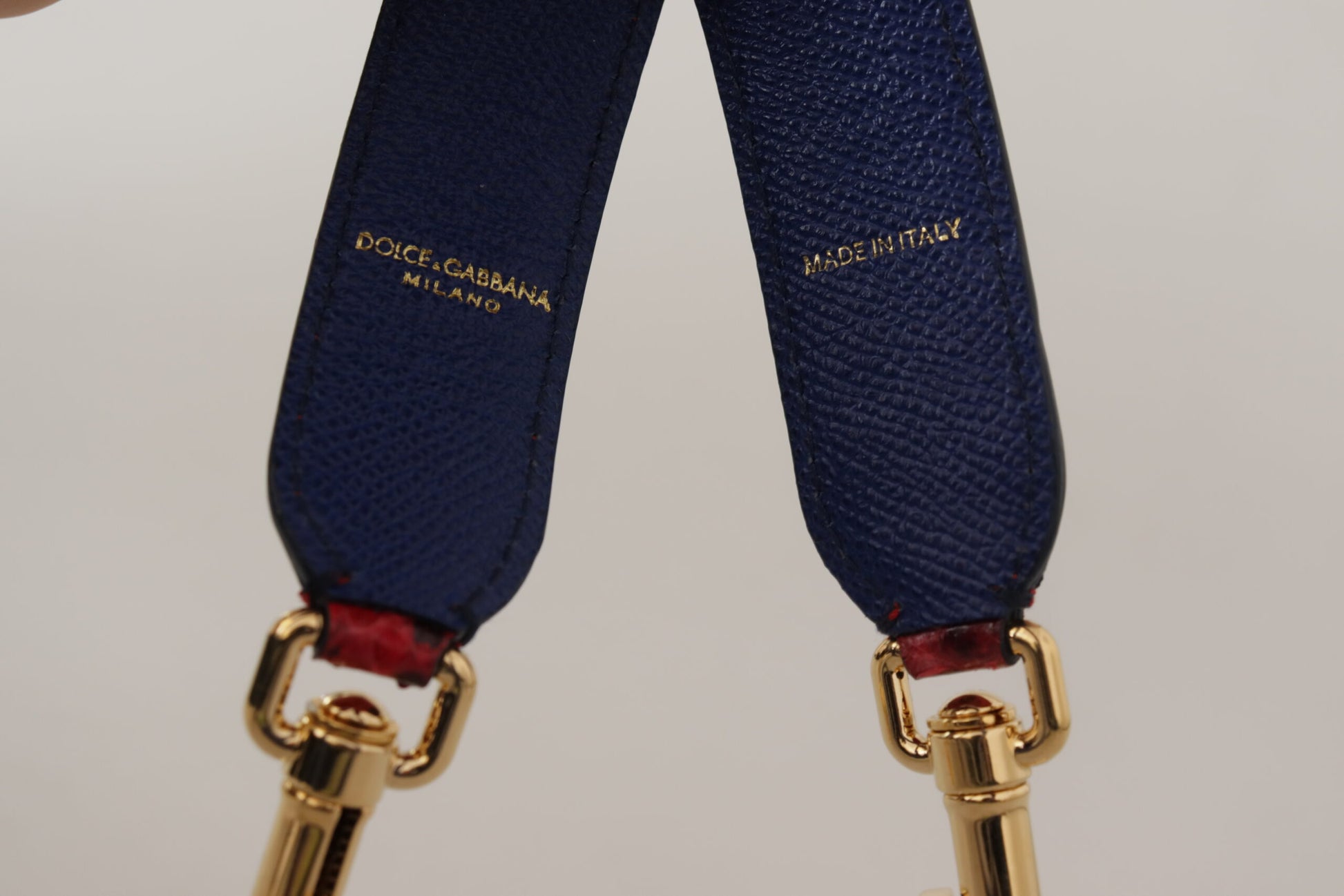 Dolce & Gabbana Red Exotic Leather Crystals Shoulder Strap Curated Luxury Accessories by Orvyn