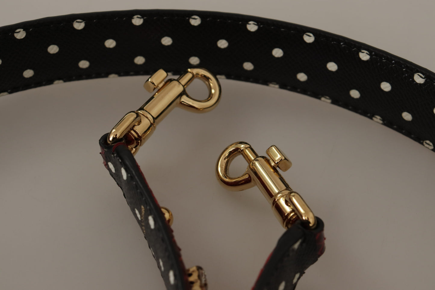 Dolce & Gabbana Red Python Leather Crystals Reversible Shoulder Strap Curated Luxury Accessories by Orvyn