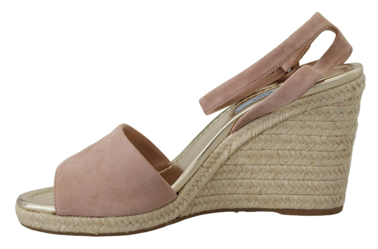 Prada Pink Suede Leather Ankle Strap Sandals rosa