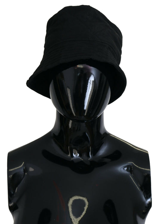 Dolce & Gabbana Black Nylon Women Bucket Cap Hat Curated Luxury Accessories by Orvyn