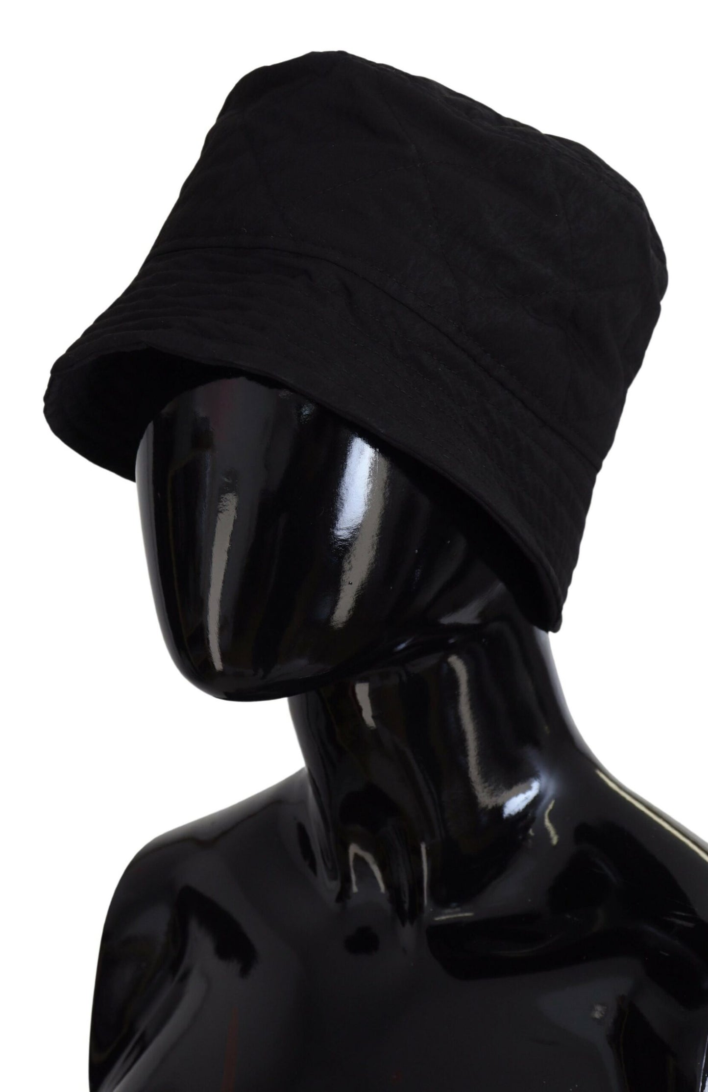 Dolce & Gabbana Black Nylon Women Bucket Cap Hat Curated Luxury Accessories by Orvyn