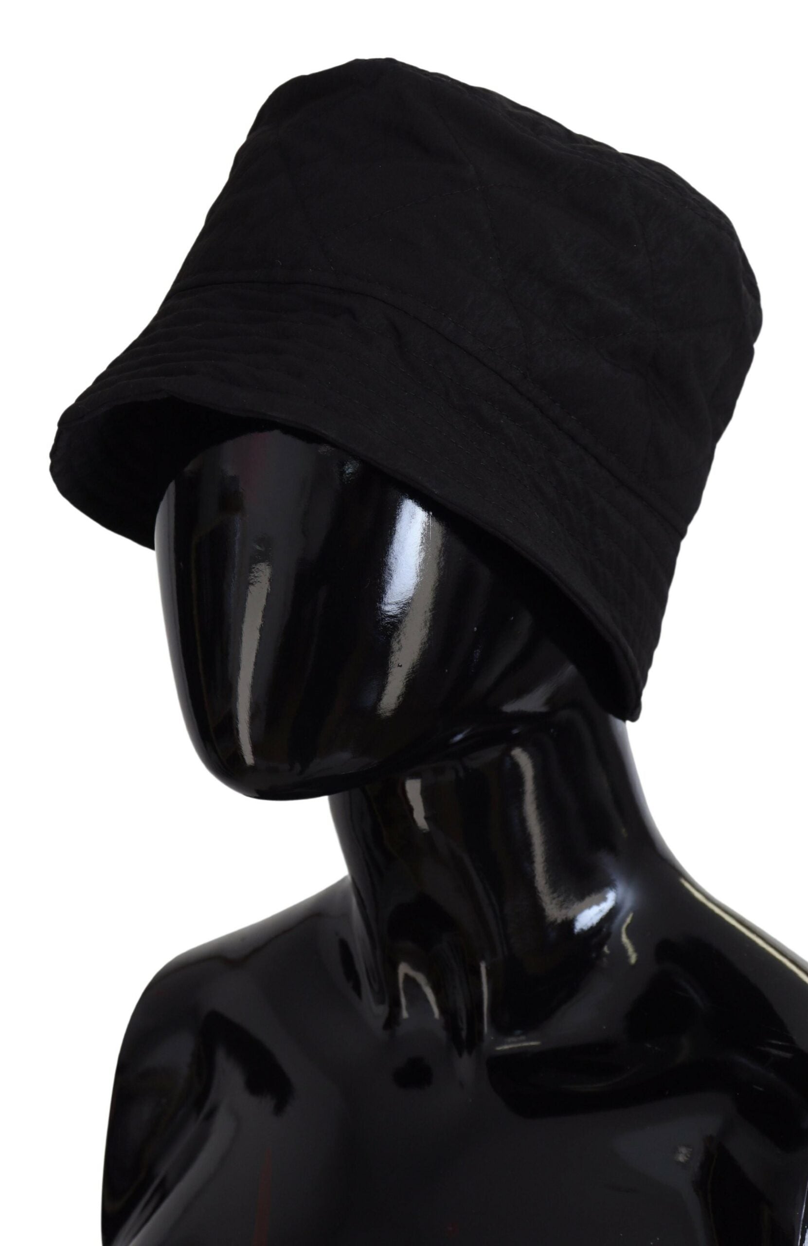 Dolce & Gabbana Black Nylon Women Bucket Cap Hat Curated Luxury Accessories by Orvyn