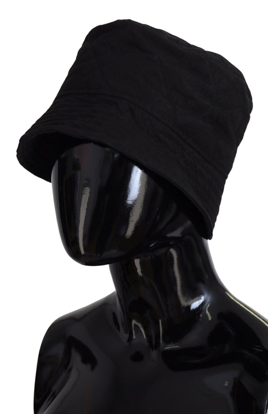 Dolce & Gabbana Black Nylon Women Bucket Cap Hat Curated Luxury Accessories by Orvyn
