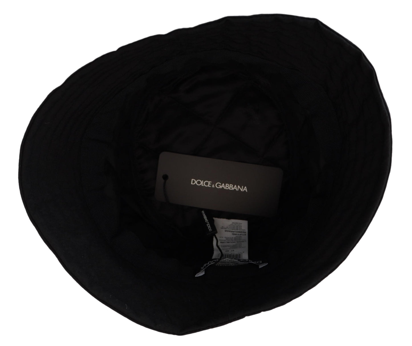 Dolce & Gabbana Black Nylon Women Bucket Cap Hat Curated Luxury Accessories by Orvyn