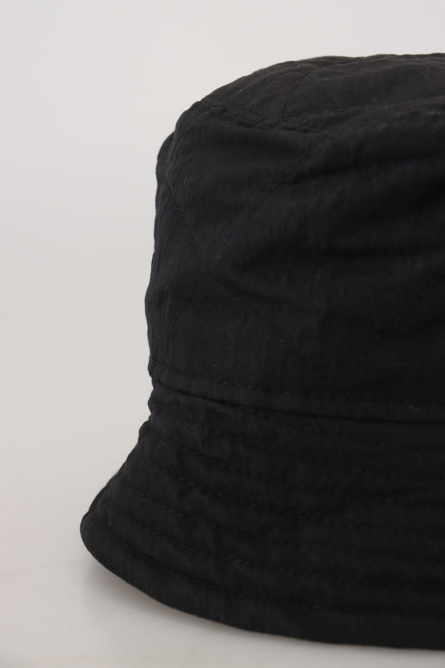 Dolce & Gabbana Black Nylon Women Bucket Cap Hat Curated Luxury Accessories by Orvyn