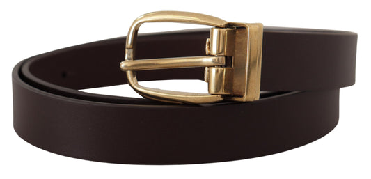 Dolce & Gabbana Dark Brown Gold Tone Metal Buckle braun