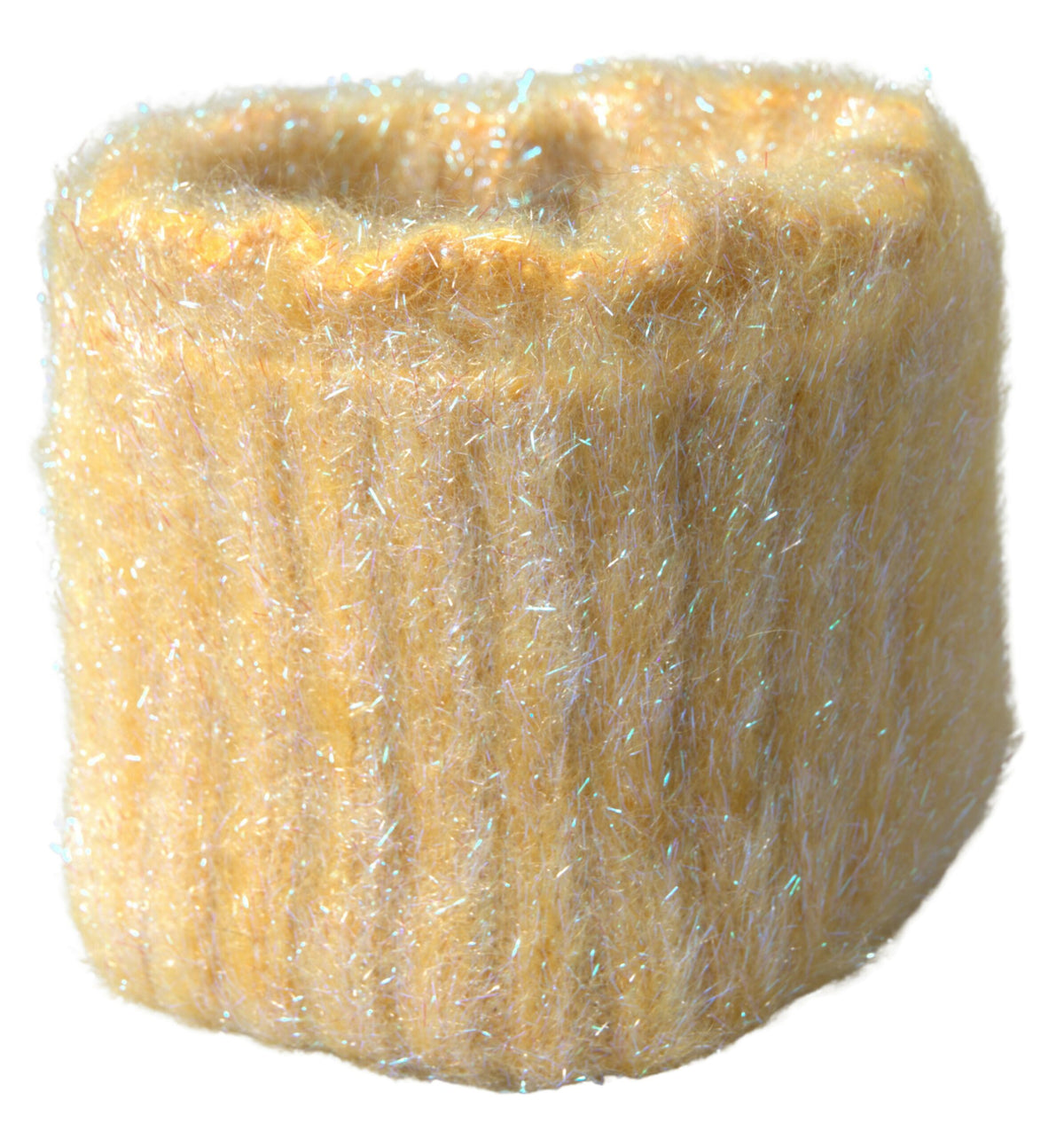 Dolce & Gabbana Yellow Polyester Mohair Fiber Neck Wrap Scarf gelb