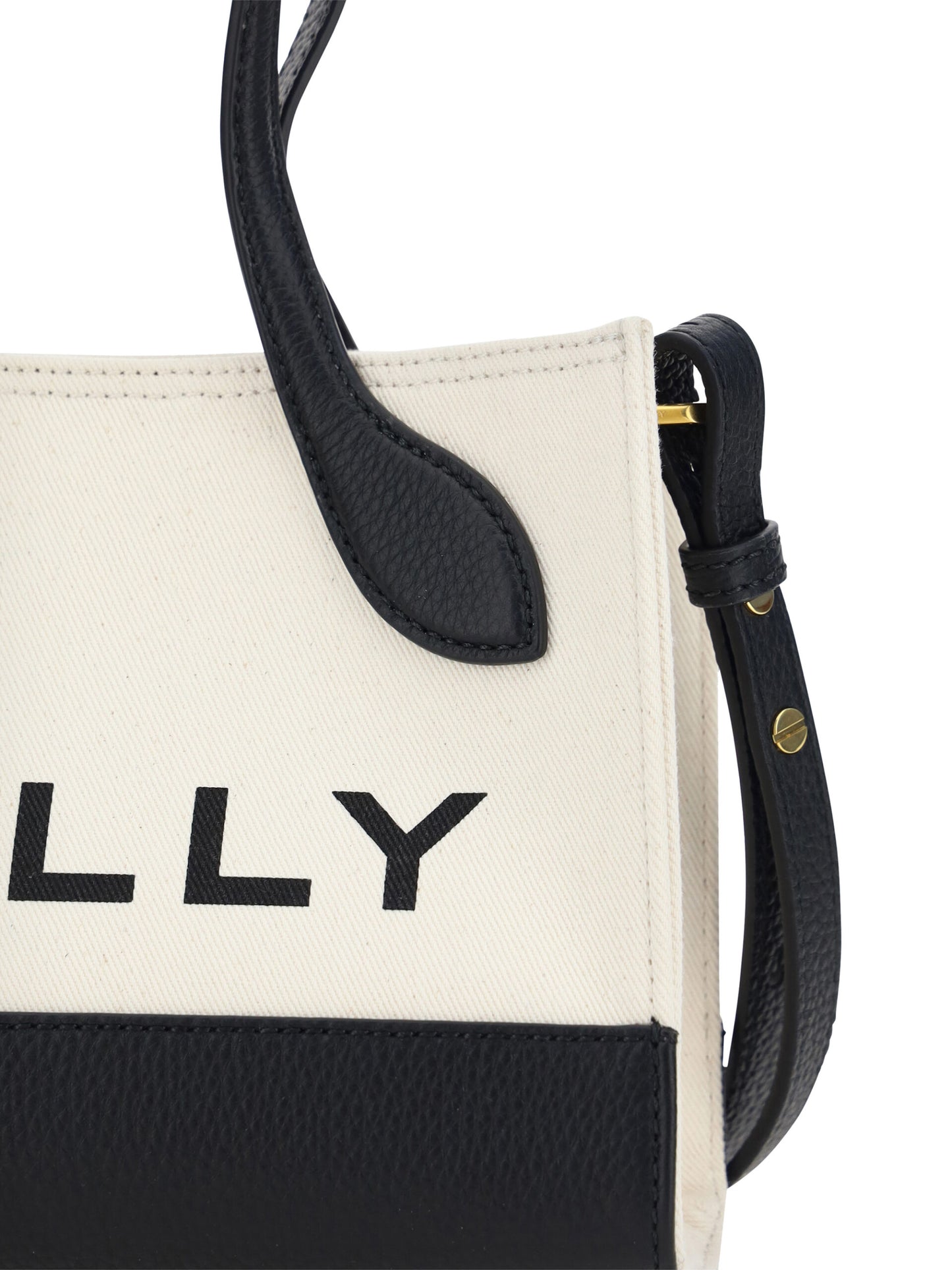 Bally White and Black Leather Mini Handbag Curated Luxury Accessories by Orvyn