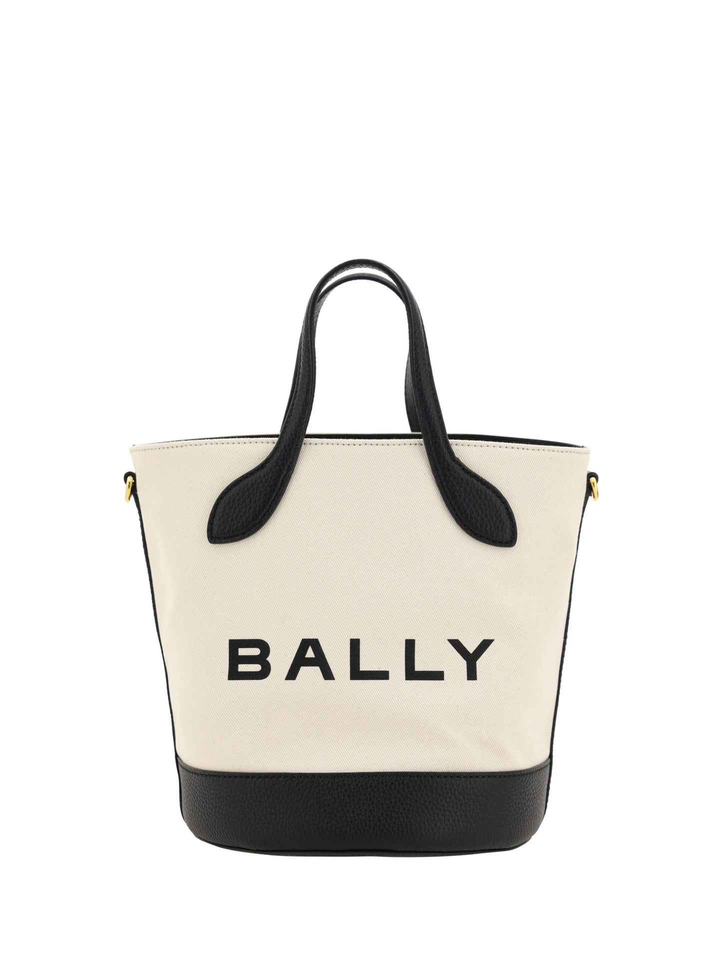Bally White and Black Leather Bucket Bag Curated Luxury Accessories by Orvyn