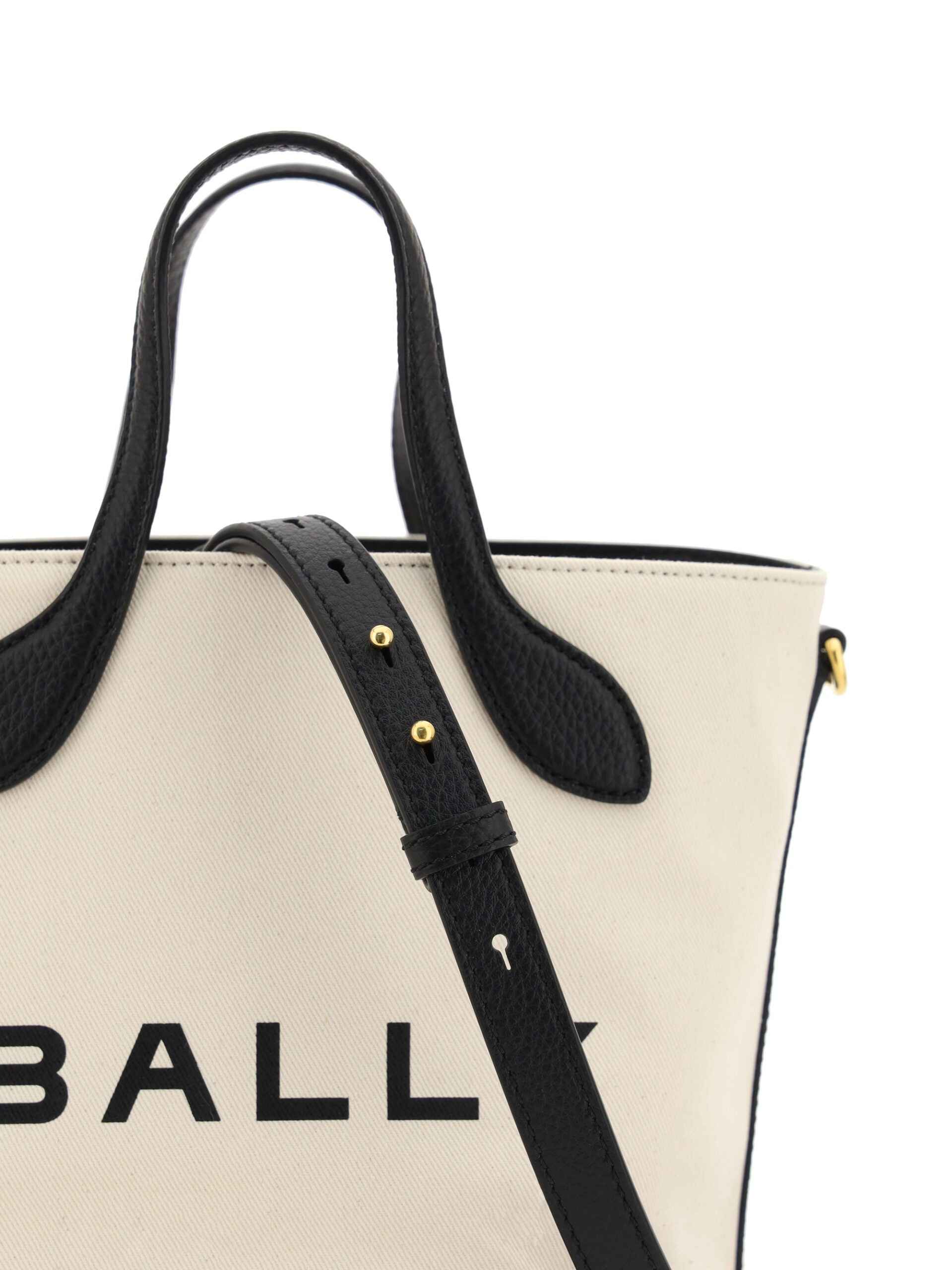 Bally White and Black Leather Bucket Bag Curated Luxury Accessories by Orvyn