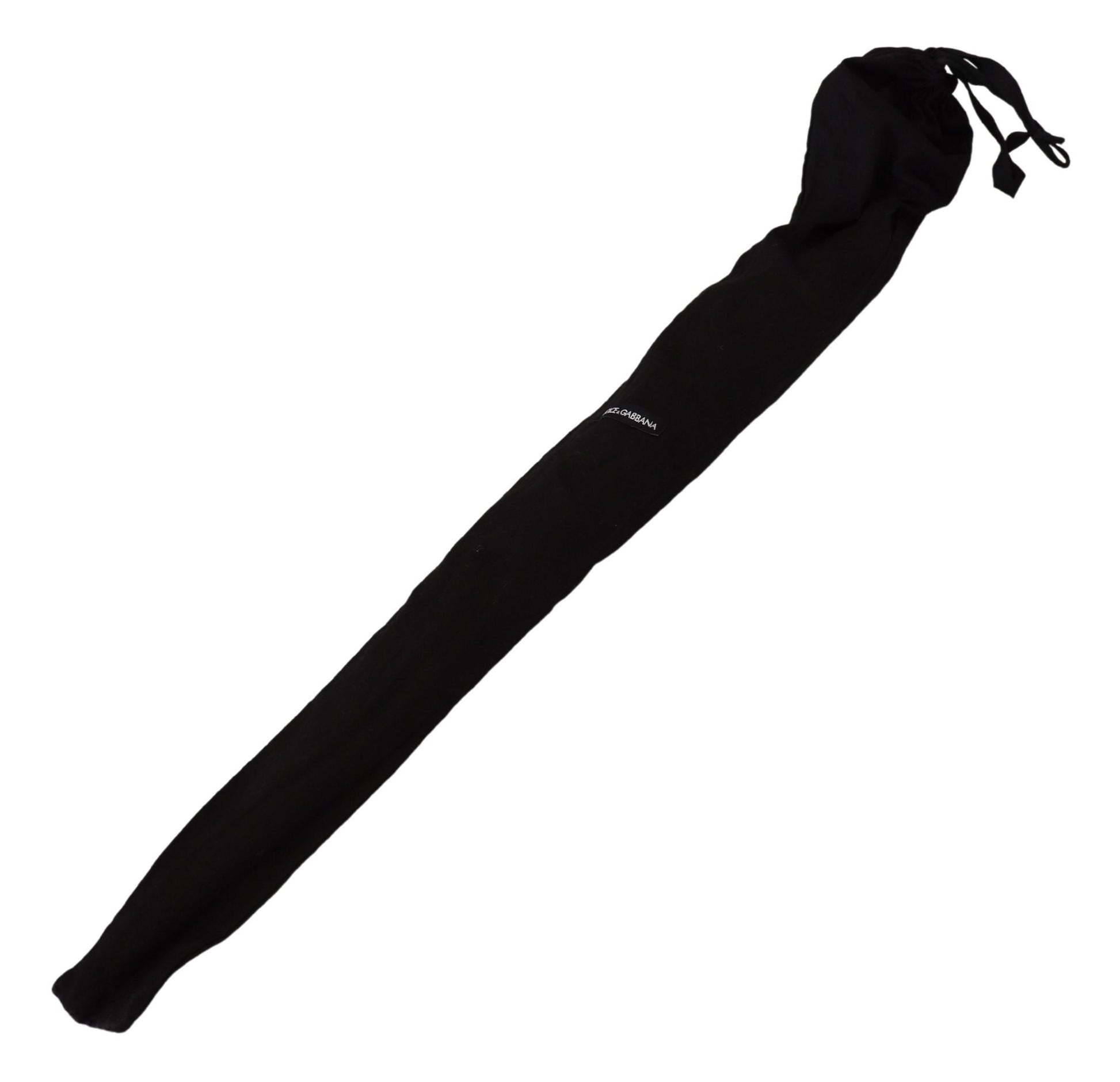 Dolce & Gabbana Brown Striped Leather Handle Collapsible Sartoria Umbrella Curated Luxury Accessories by Orvyn