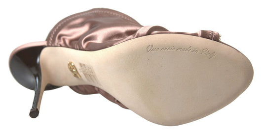 Dolce & Gabbana Light brown Slingback Corset Style Fastening stiletto heels braun