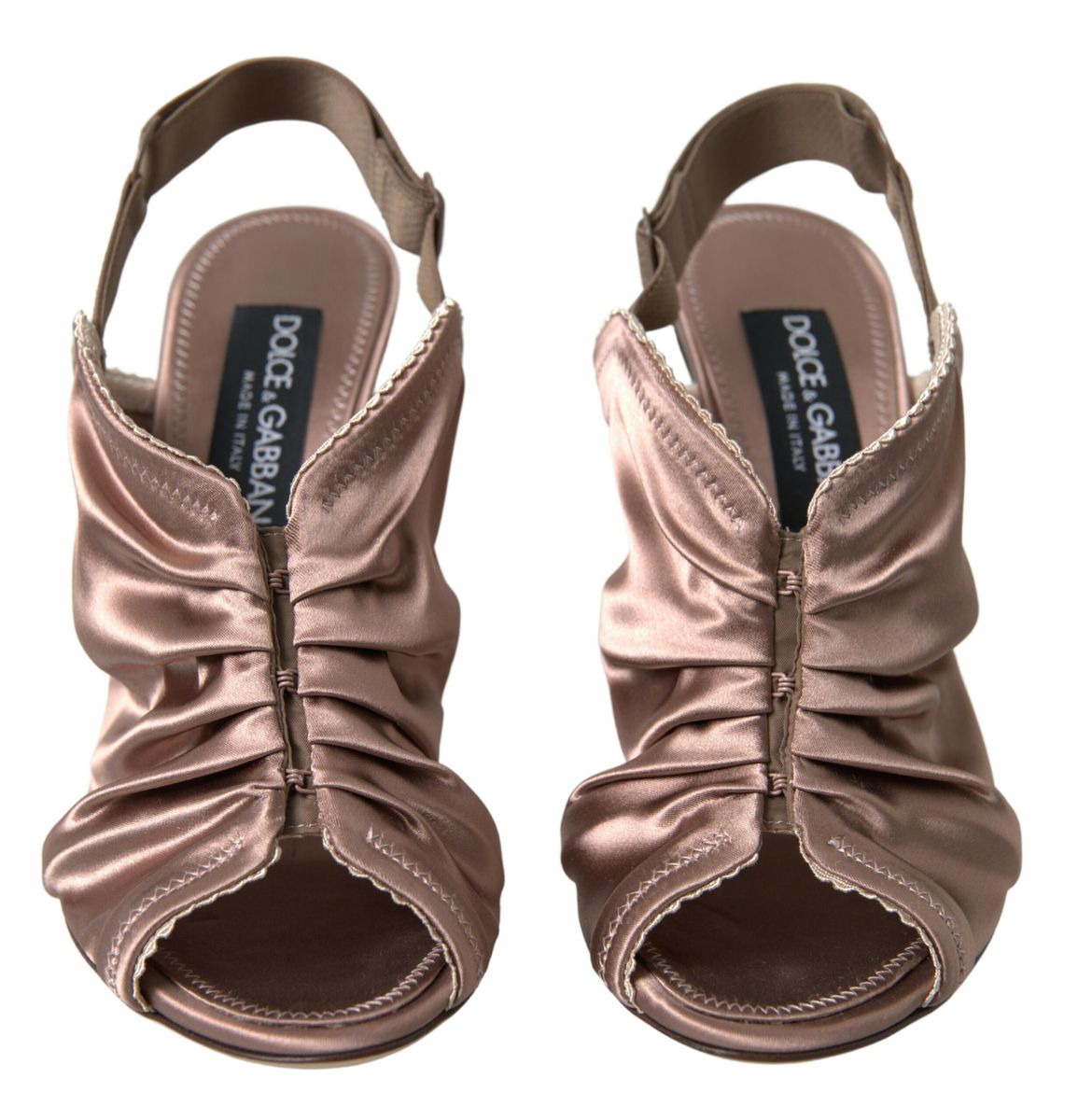 Dolce & Gabbana Light brown Slingback Corset Style Fastening stiletto heels braun