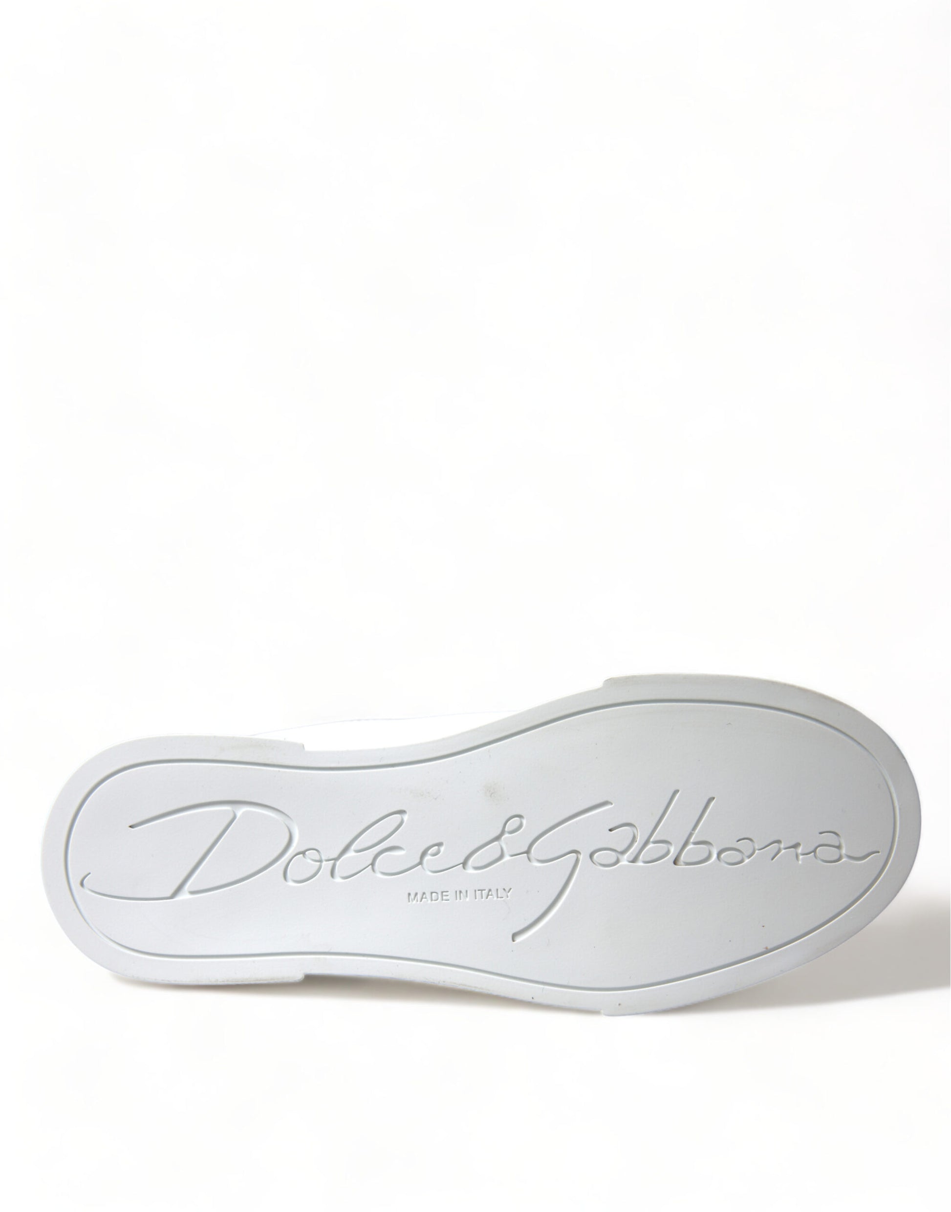 Dolce & Gabbana White Love Patch Portofino Classic Sneakers Shoes Curated Luxury Accessories by Orvyn