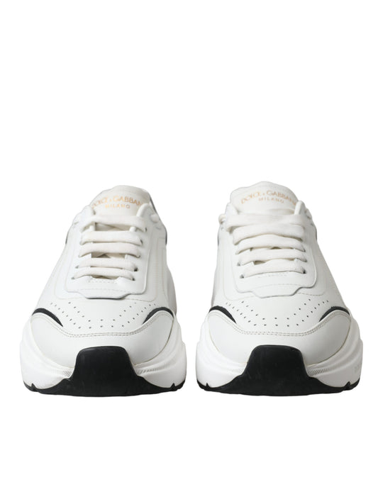 Dolce & Gabbana White Black Low Top Daymaster Sneakers Shoes Curated Luxury Accessories by Orvyn