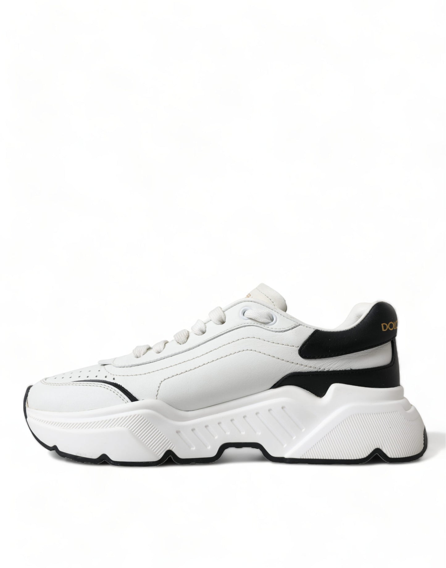 Dolce & Gabbana White Black Low Top Daymaster Sneakers Shoes Curated Luxury Accessories by Orvyn
