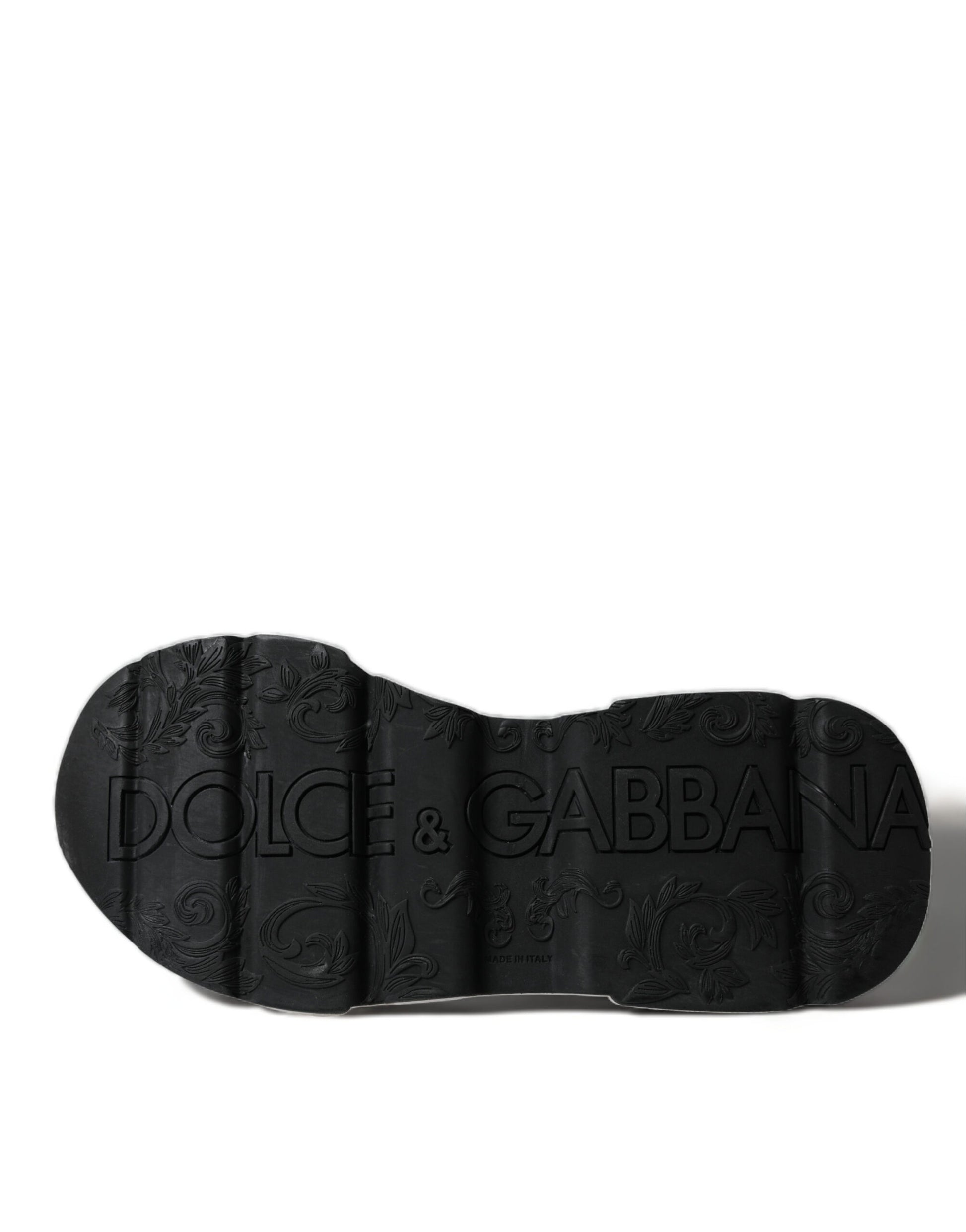 Dolce & Gabbana White Black Low Top Daymaster Sneakers Shoes Curated Luxury Accessories by Orvyn