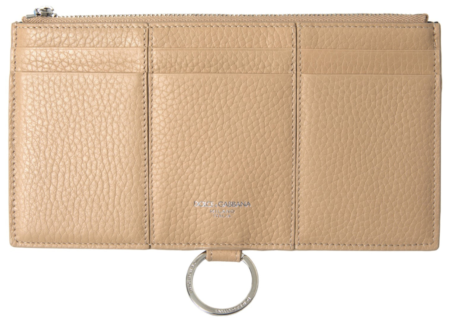 Dolce & Gabbana Beige Leather Shoulder Cardholder Shoulder Strap Wallet Curated Luxury Accessories by Orvyn