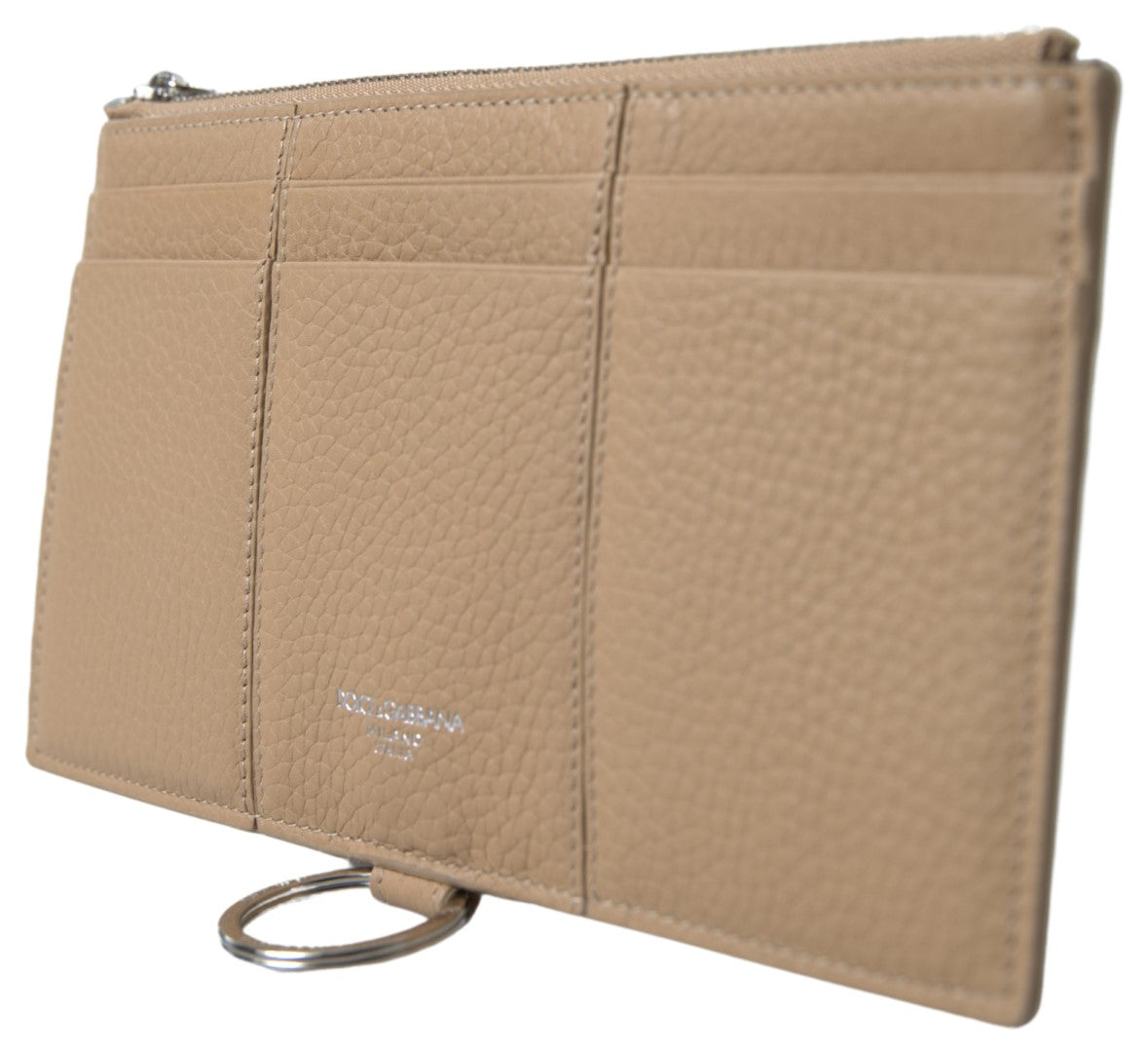 Dolce & Gabbana Beige Leather Shoulder Cardholder Shoulder Strap Wallet Curated Luxury Accessories by Orvyn