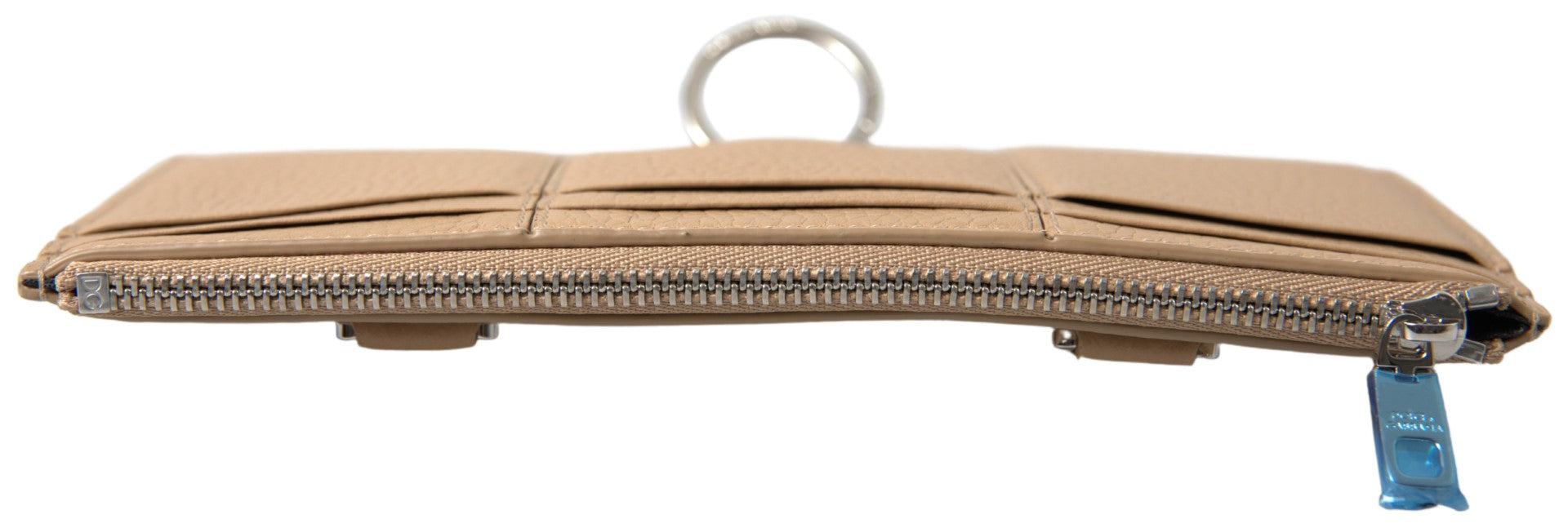 Dolce & Gabbana Beige Leather Shoulder Cardholder Shoulder Strap Wallet Curated Luxury Accessories by Orvyn