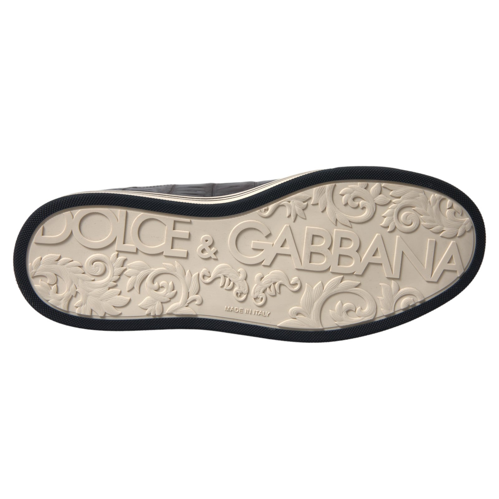 Dolce & Gabbana Brown Croc Exotic Leather Men Casual Sneakers Shoes Curated Luxury Accessories by Orvyn