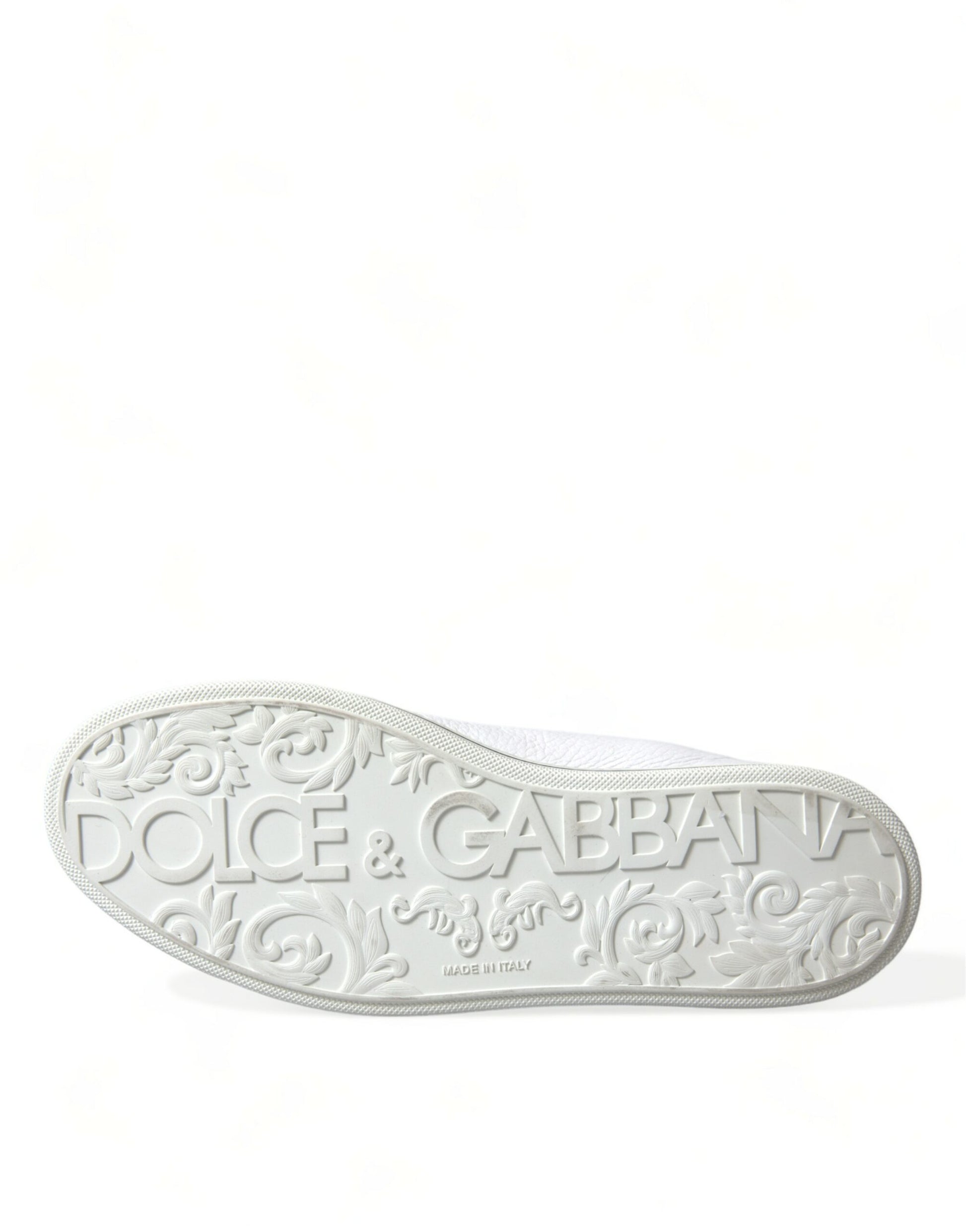 Dolce & Gabbana White Saint Tropez High Top Men Sneakers Shoes Curated Luxury Accessories by Orvyn
