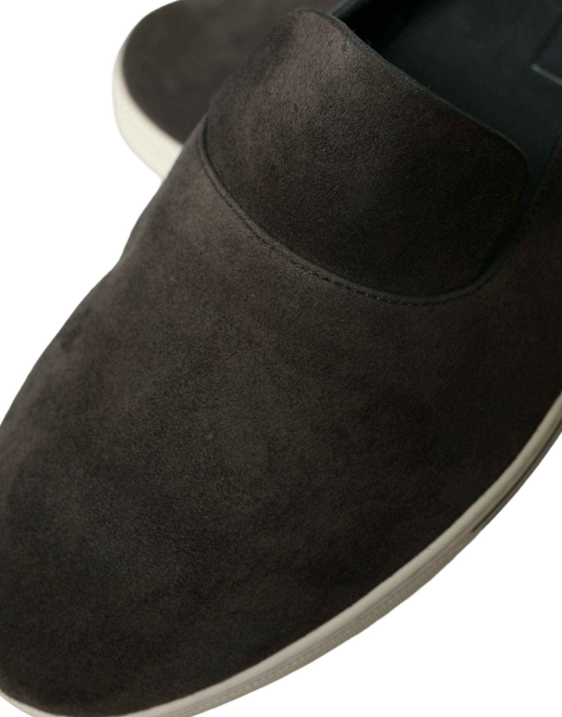 Dolce & Gabbana Blue Suede Caiman Men Loafers Slippers Shoes Curated Luxury Accessories by Orvyn