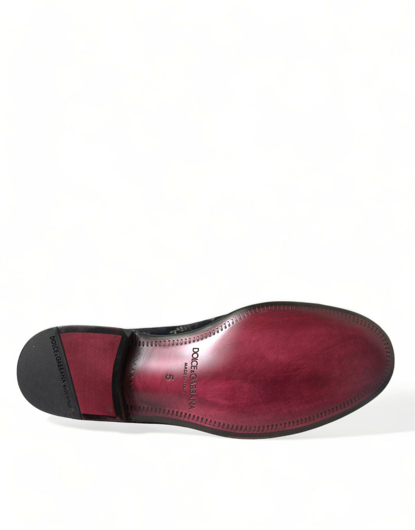 Dolce & Gabbana Black Floral Slippers Men Loafers Dress Shoes Curated Luxury Accessories by Orvyn